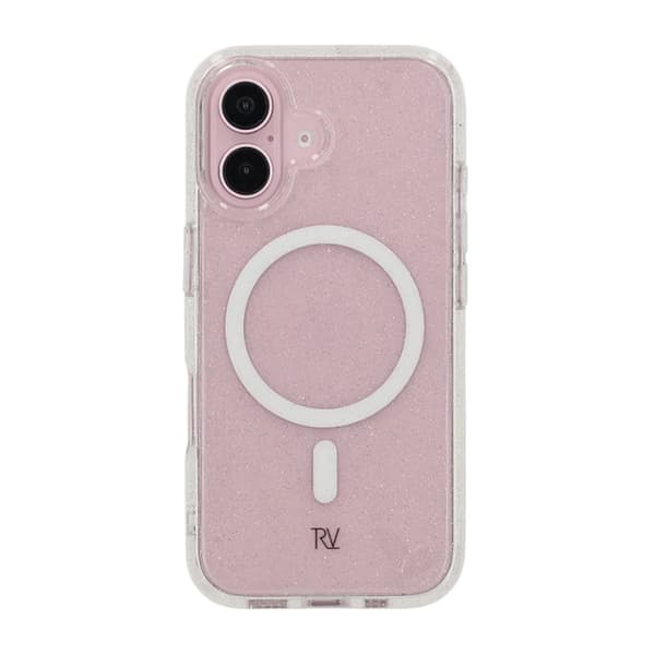 iPhone 16 Rvelon TPU Mobile Case with MagSafe - Glitter White