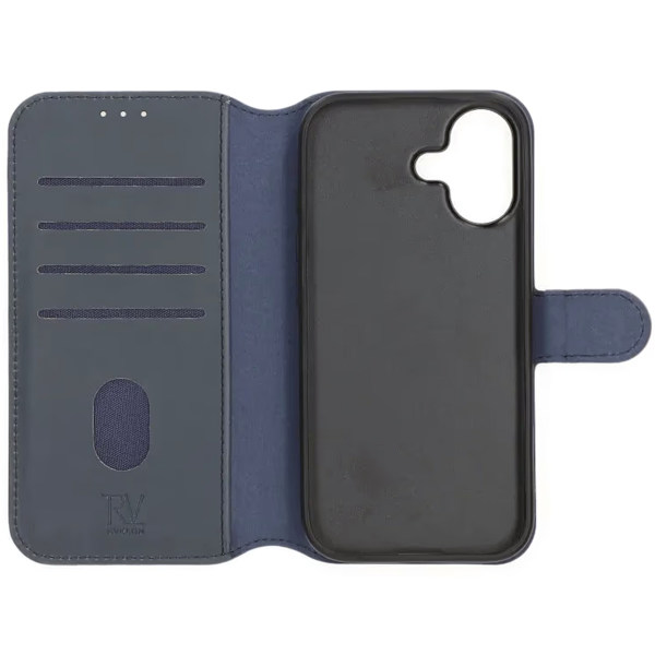 Rvelon Plånboksfodral Magnet för iPhone 17 - Blå