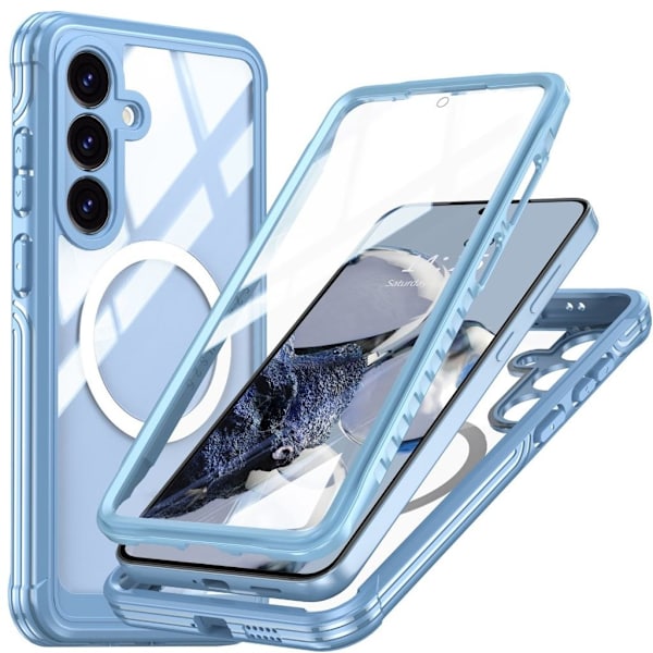 Samsung Galaxy S25 FE Case + Screen Protector - Light Blue