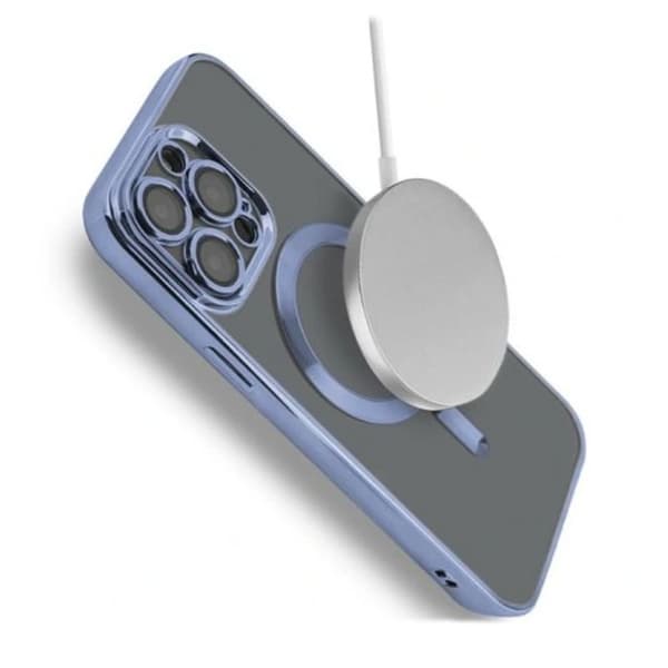 Luxury Phone Case with Magsafe iPhone 15 Pro Max - Blue
