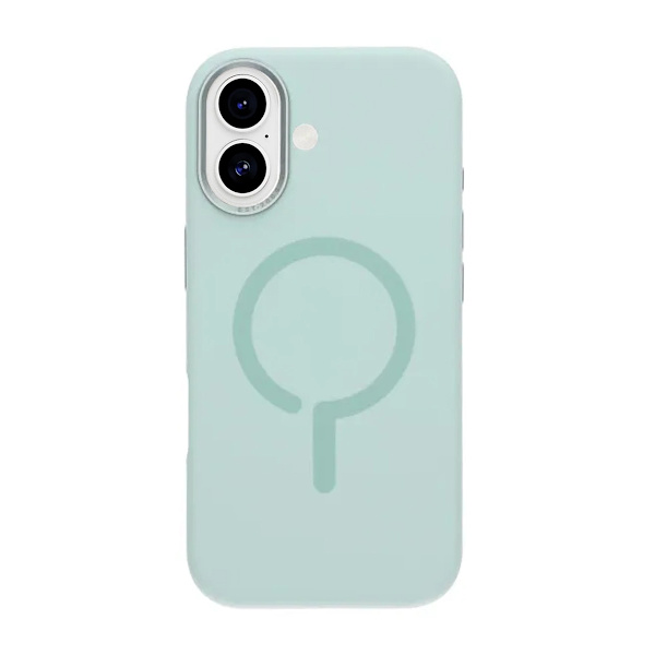 Mobile Case Silicone with Camera Metal Frame for iPhone 17 - Green