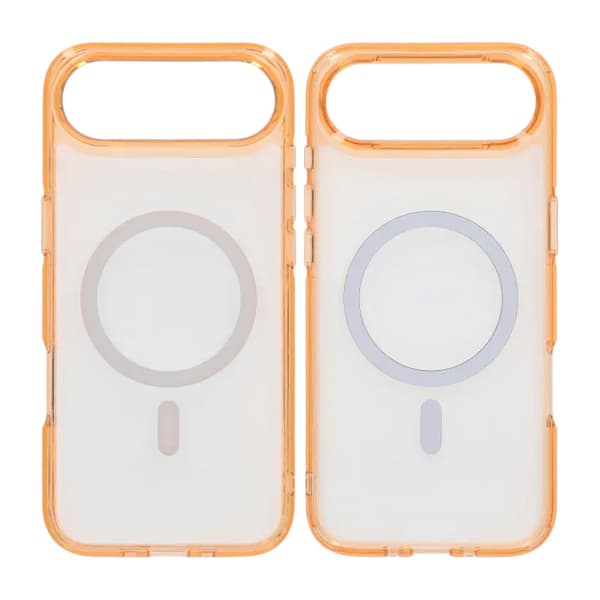 Mobile Case TPU Magsafe for iPhone Air - Orange Transparent