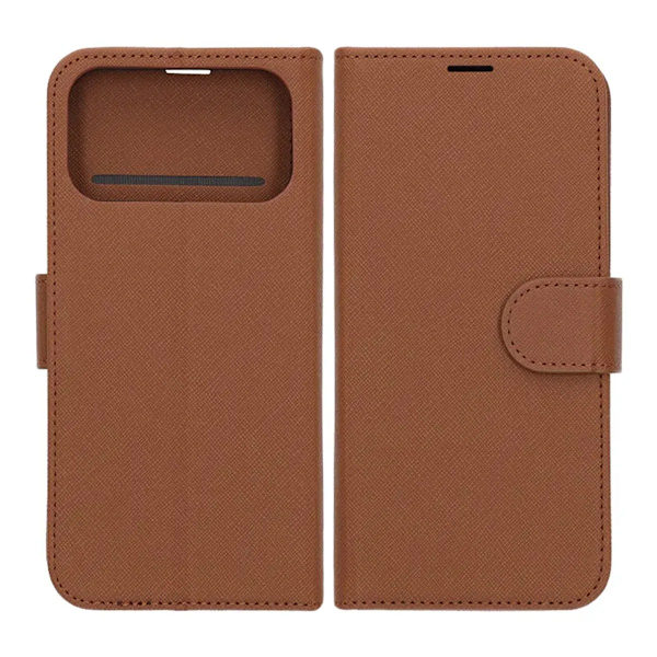 Wallet Case with Stand for iPhone 17 Pro - Brown