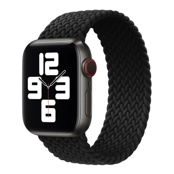 Apple Watch 42/44/46/49mm Braided Nylon Watch Strap - Black