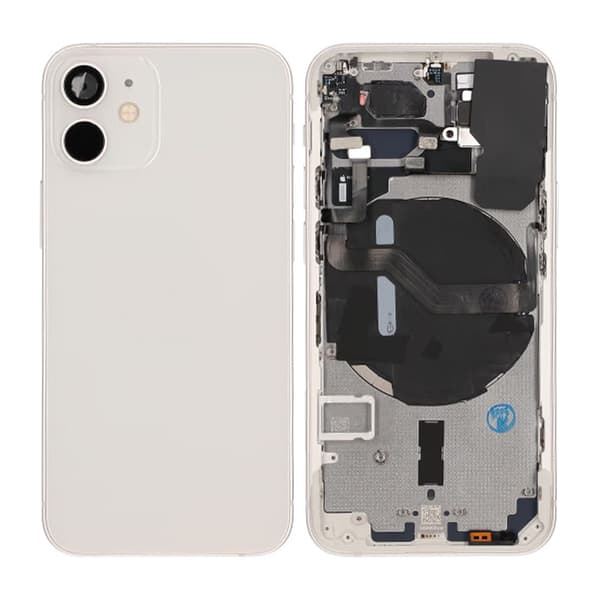iPhone 12 Mini Back Cover Complete With Small Parts - White