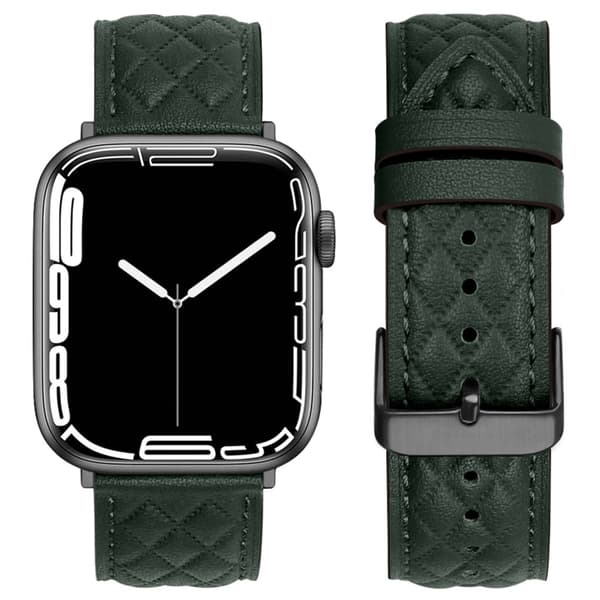 Apple Watch 38/40/41/42mm Leather Watch Strap - Green