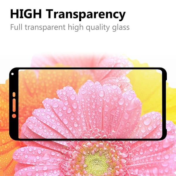 Heltäckande Skärmskydd Härdat Glas för Sony Xperia 10 II Svart