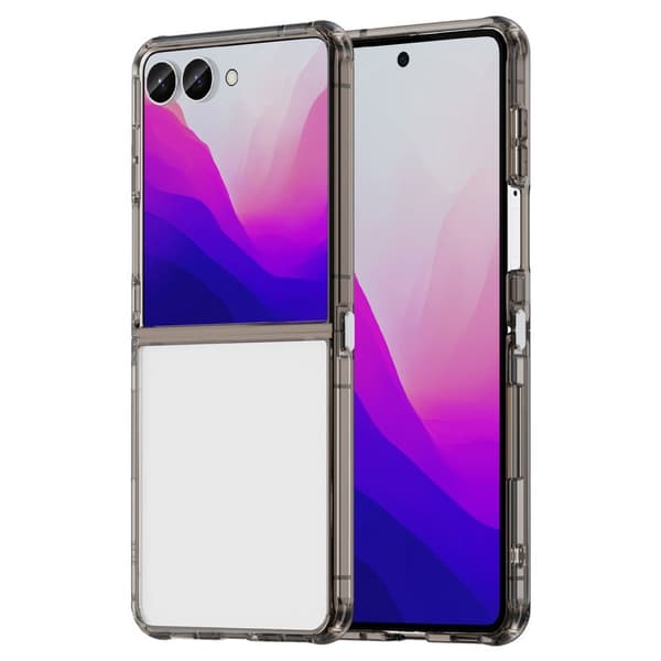 Samsung Galaxy Z Flip8 Case with Acrylic Back - Black