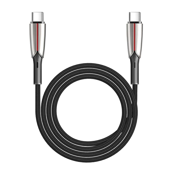 SiGN PD USB-C till USB-C Kabel, 1.2m, 3A, 60W - Svart Svart