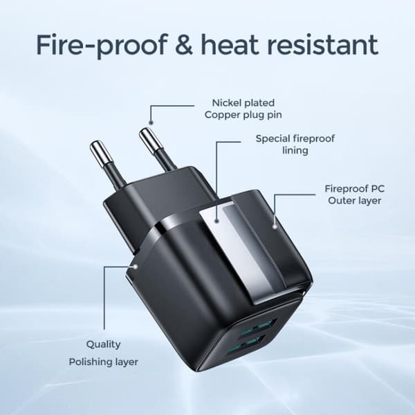 SiGN Mini Snabbladdare Dual USB, 2.4A - Vit Svart