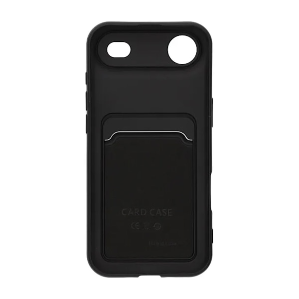 Silicone Case with Card Holder iPhone Air - Black