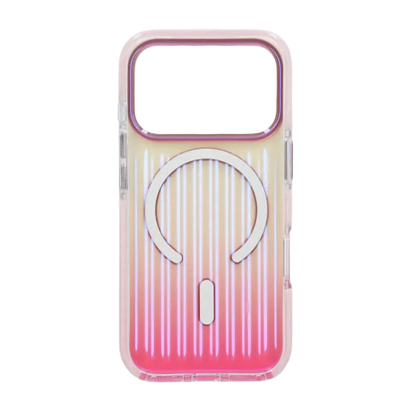 Mobilskal Korrugerad MagSafe för iPhone 17 Pro - Rosa