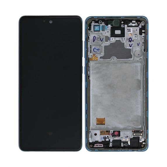 Samsung Galaxy A72 Skärm med LCD Display Original - Blå Svart