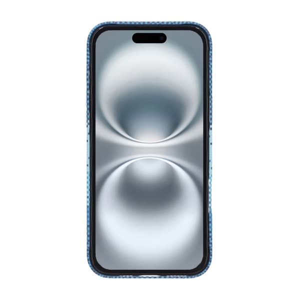 Magsafe Case and Stand for iPhone 16 Pro Max - Striped Blue