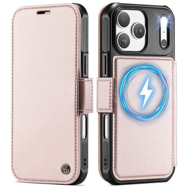 CASEME iPhone 18 Pro Max/17 Pro Max MagSafe Wallet Cover RFID - Pink