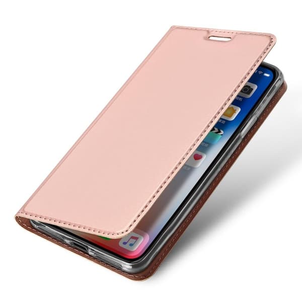 SiGN Skin Pro Plånboksfodral till iPhone XS Max - Roséguld