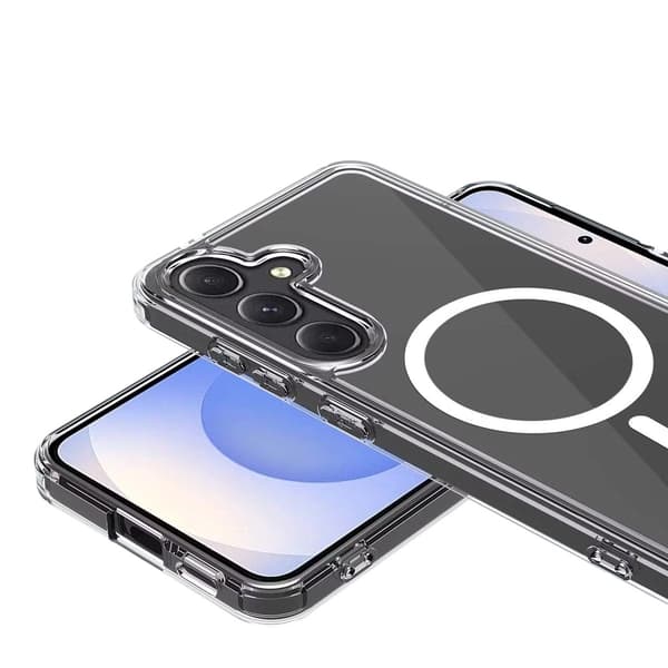 Rvelon Magsafe Case for Samsung Galaxy S25 - Transparent