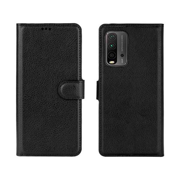 Xiaomi Redmi 9T/ Mi POCO M3 Plånboksfodral med Stativ - Svart