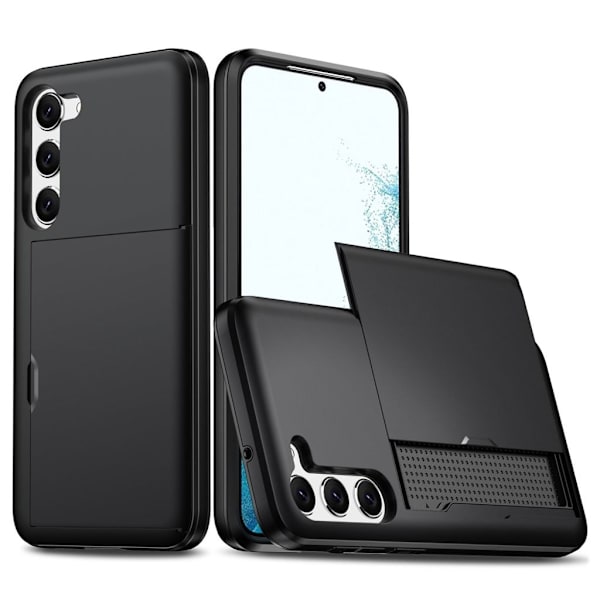 Samsung Galaxy S23 Plus case with a card holder - Black