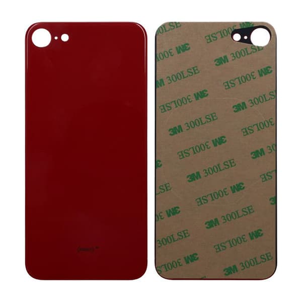 iPhone SE 2020 Back Glass with Adhesive Tape - Red