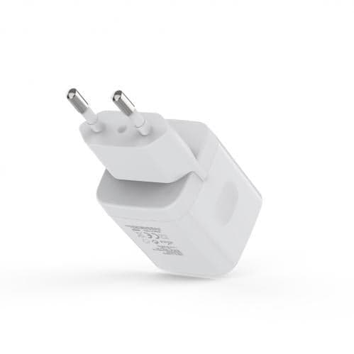 SiGN Väggladdare USB-C PD 20W - Vit | Stöd för snabbladdning Svart