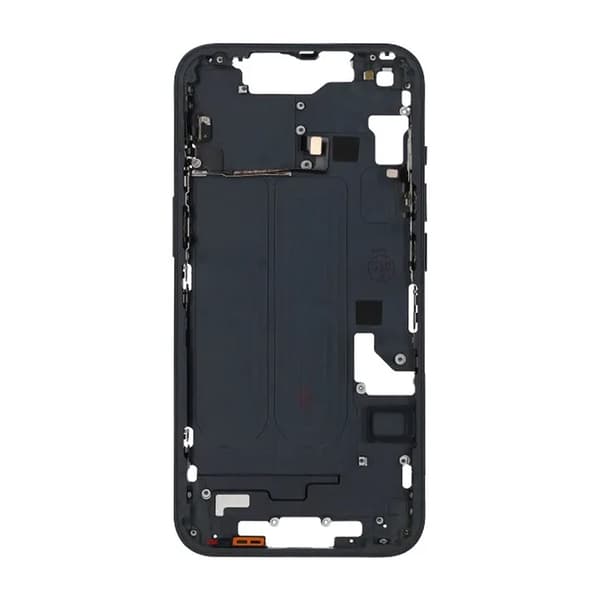 iPhone 14 Back Cover Middle Frame OEM Black With Small Parts