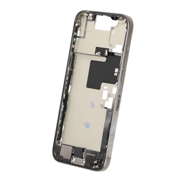 Middle Frame with Small Parts for iPhone 16 Pro Max - Natural Titanium OEM