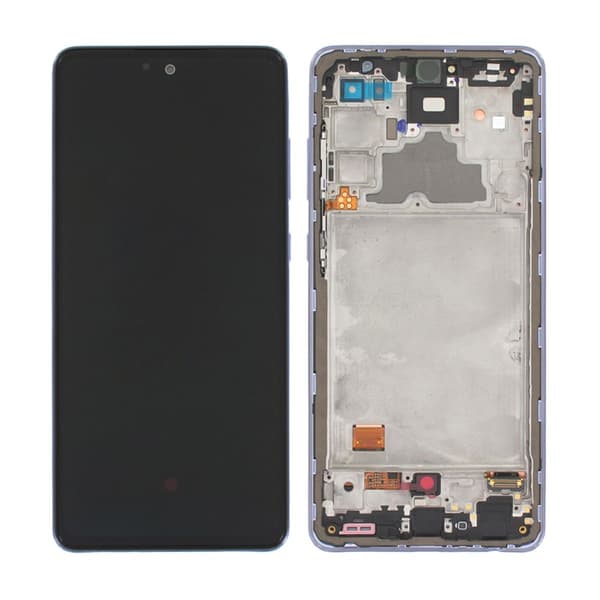 Samsung Galaxy A72 4G Skärm med LCD Display Original - Violett Svart