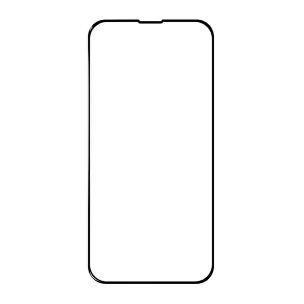 Screen Protector iPhone 13/13 Pro/14/16e - 3D Tempered Glass Black RV no frame 20 pcs bulk
