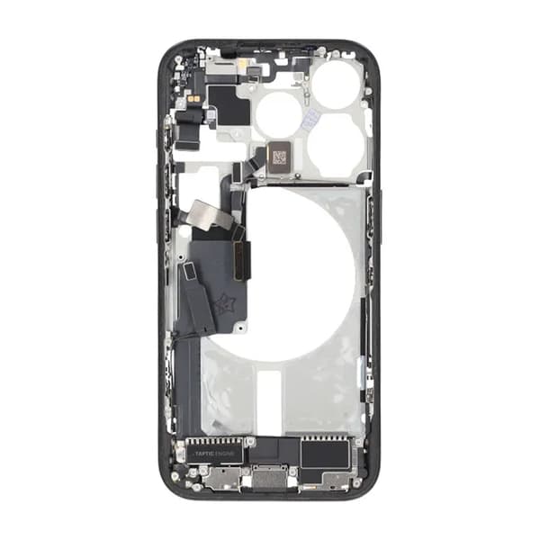 Middle frame with small parts for iPhone 15 Pro - Black Titanium OEM