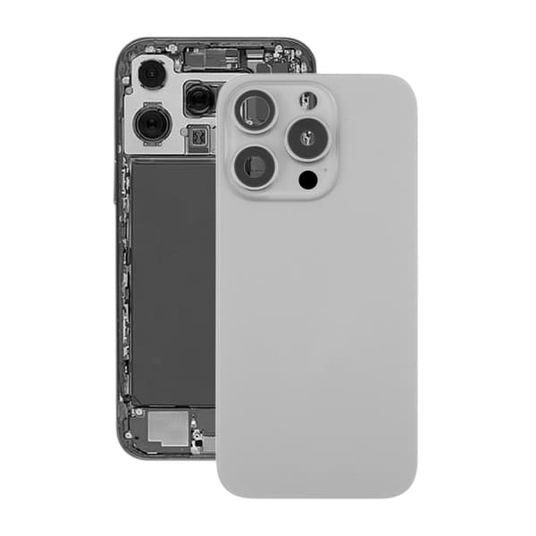 iPhone 16 Pro Back Glass with Magnet and Camera Lens - Natural Titanium