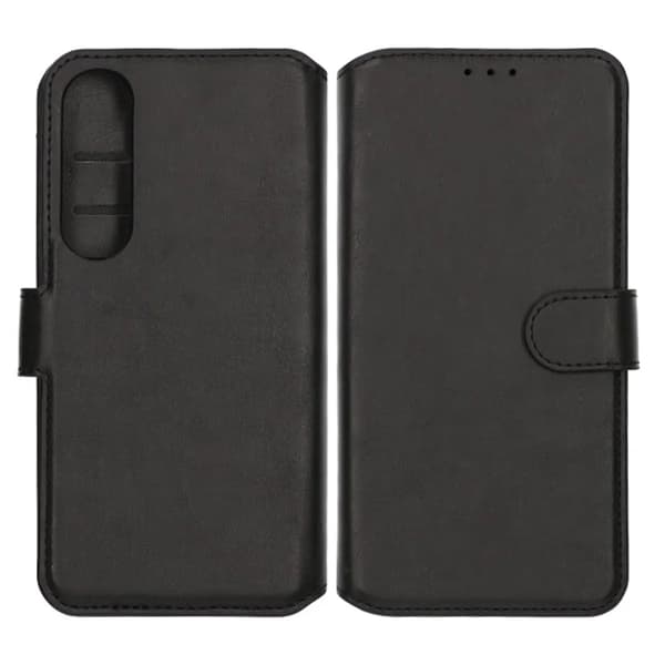 Rvelon Wallet Case for Samsung S25 Edge - Black