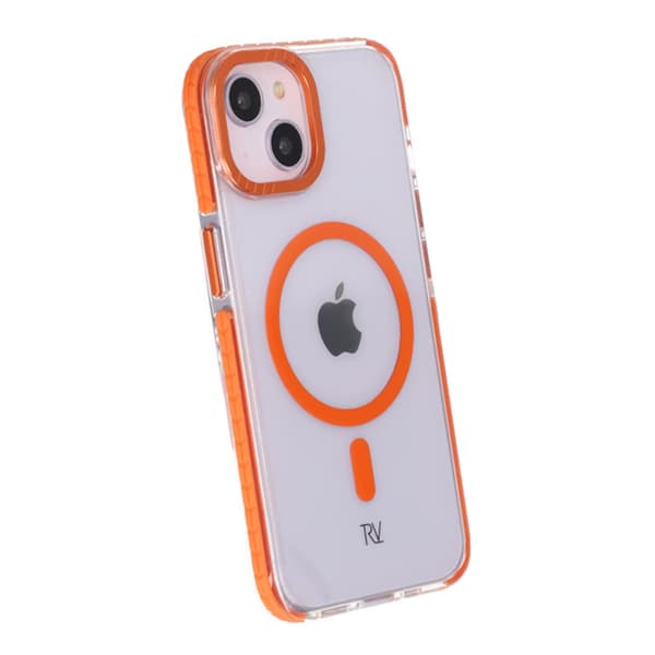 Rvelon Mobile Case Magnet Reinforced for iPhone 13 and 14 - Orange