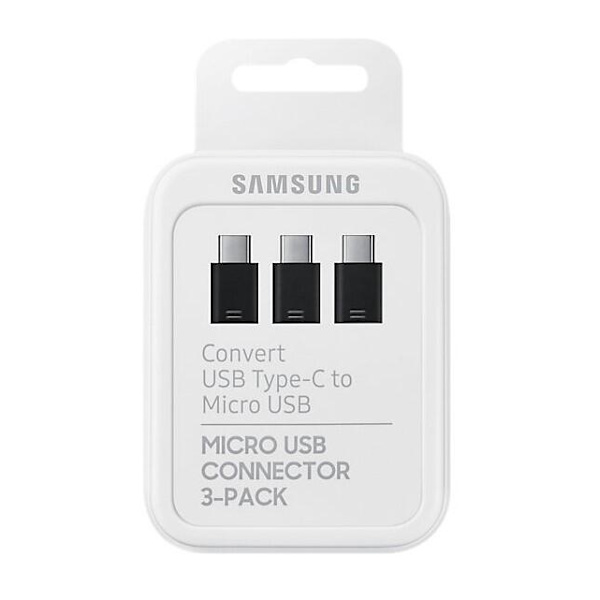 Samsung Adapter 3-pack USB-C till Micro-USB - Svart