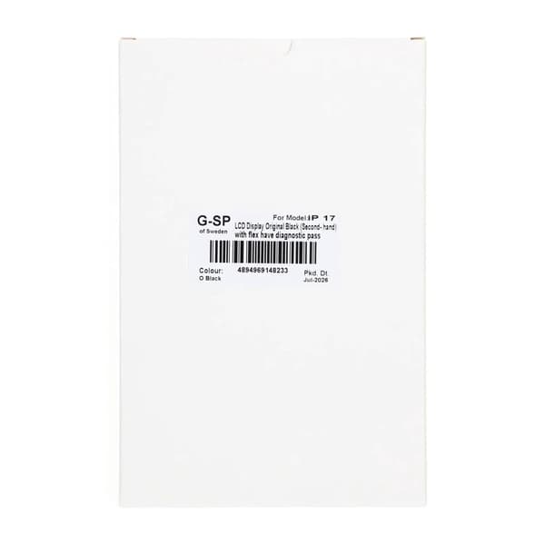 iPhone 17 LCD Display Original Black (Second- hand) with flex have diagnostic pass