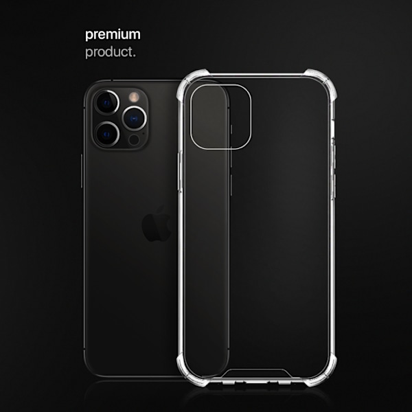 Shockproof Skal för iPhone 12/12 Pro Hög kvalité - Transparent