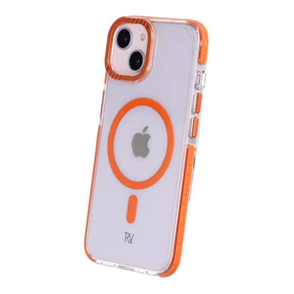 Rvelon Mobile Case Magnet Reinforced for iPhone 13 and 14 - Orange