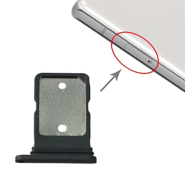 Google Pixel 5A Simkortshållare - Svart