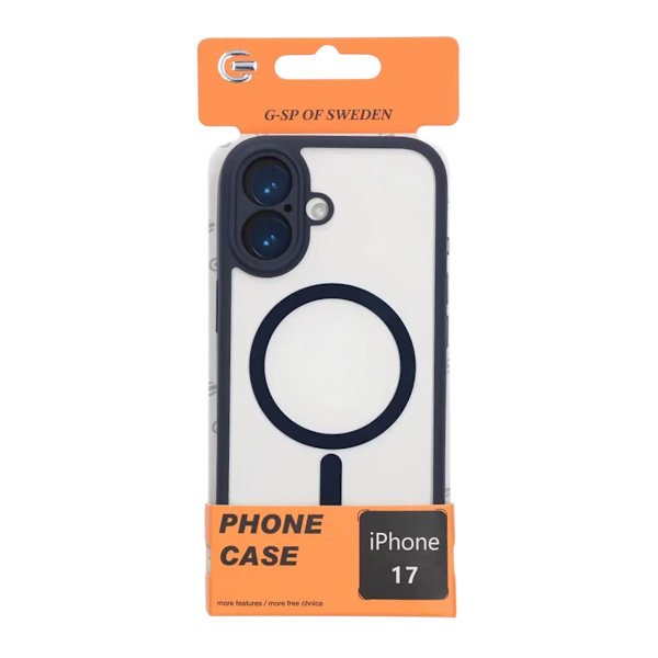 Case for iPhone 17 with MagSafe and Camera Protection with Blue