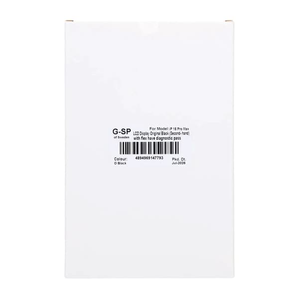 iPhone 15 Pro Max LCD Display Original Black (Second- hand) with flex have diagnostic pass