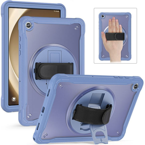 Samsung Galaxy Tab A9 Plus Case with Hand Strap - Blue