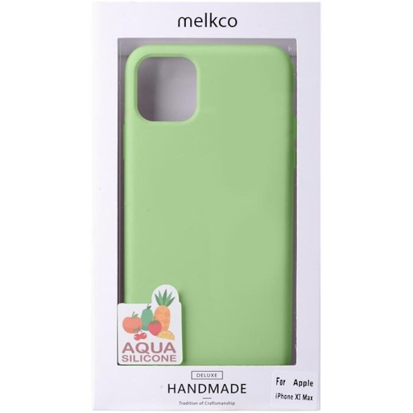 Melkco Aqua Silicone Cover för iPhone 11 Pro Max - Grön