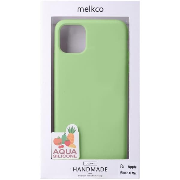 Melkco Aqua Silicone Cover för iPhone 11 Pro Max - Grön Svart