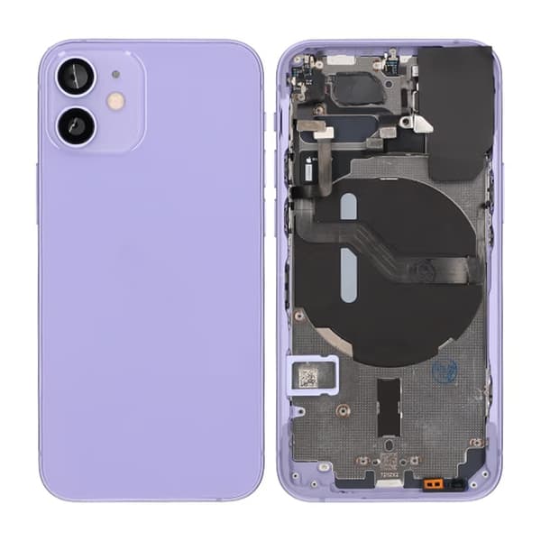 iPhone 12 Mini Back Cover Complete With Small Parts - Purple