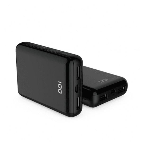 SiGN Mini 10.000 mAh powerbank med Display - Svart