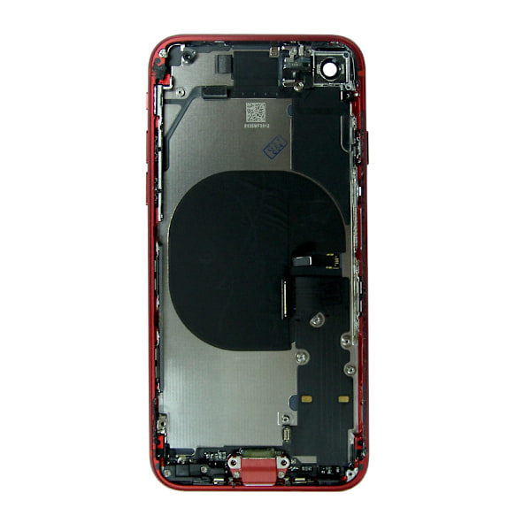 iPhone SE 2020 Baksida med Komplett Ram - Röd