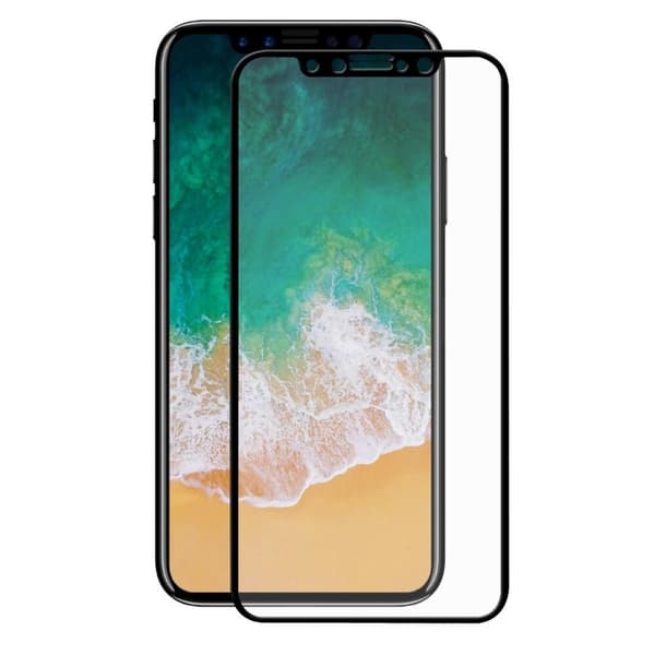 HAT PRINCE skärmskydd för iPhone X/XS Full Coverage - Svart Svart