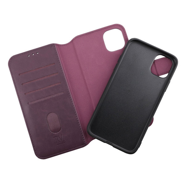 iPhone 11 Plånboksfodral Magnet Rvelon - Mörklila