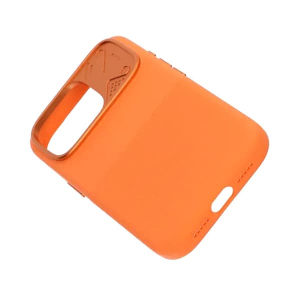 Silikonskal MagSafe med Kameraskydd till iPhone 16 Pro - Orange
