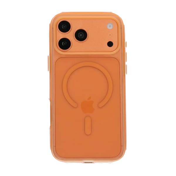Vacuum-Airbag Dual Protection Magnetic Case For iPhone 17 Pro Max/18 Pro Max Orange